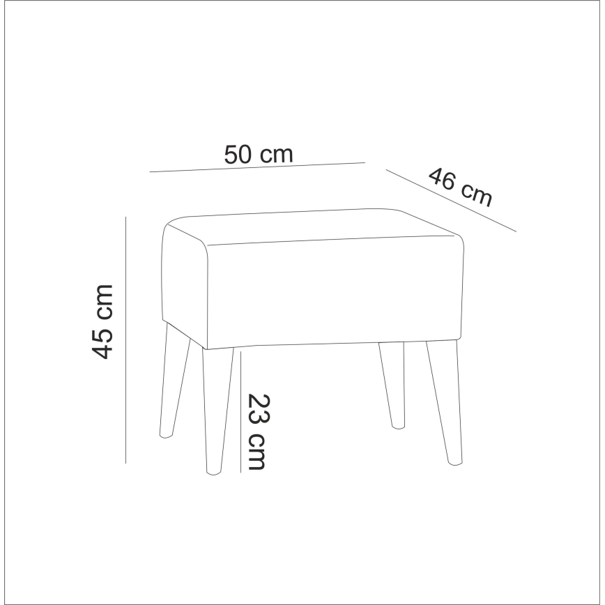 Taburete NIMO 46x50 cm zila