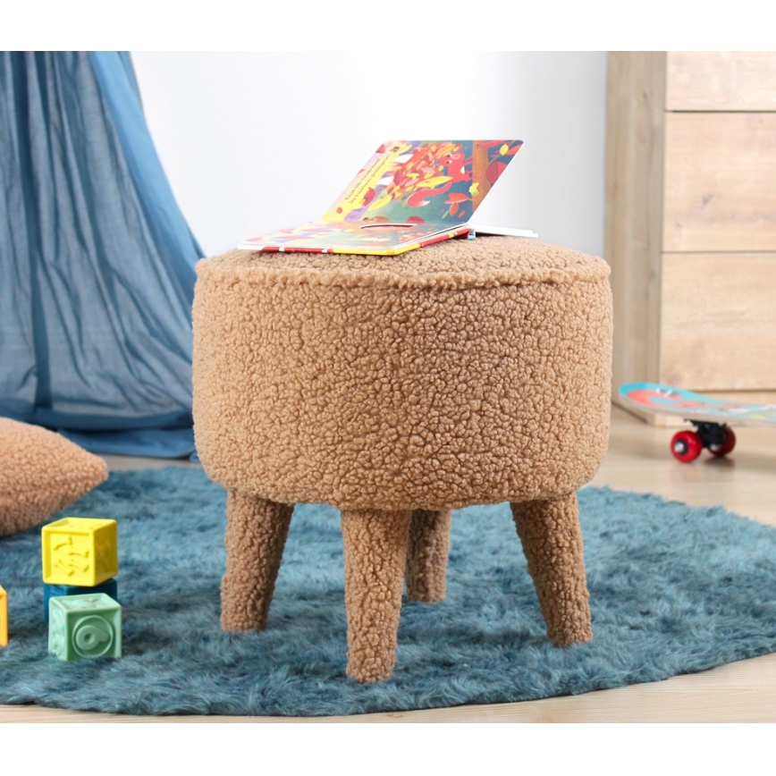 Taburete PIXI, diametrs 38 cm, brūna