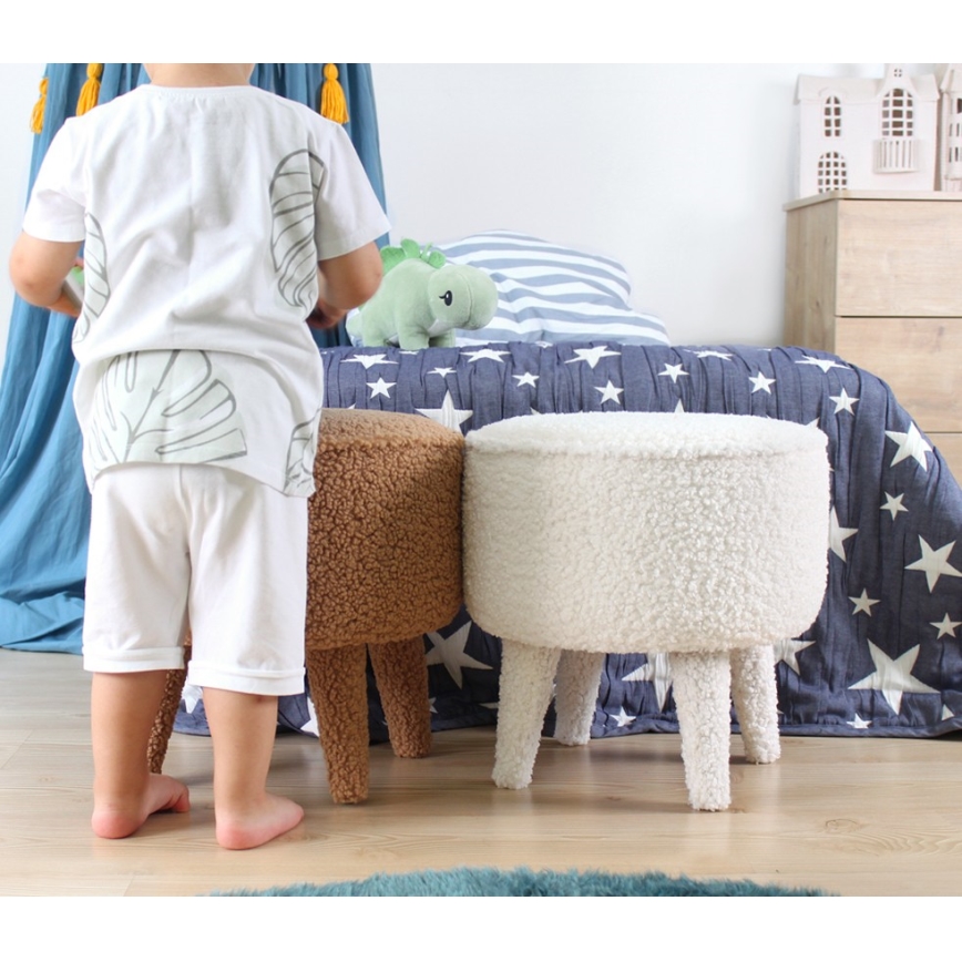 Taburete PIXI, diametrs 38 cm, brūna