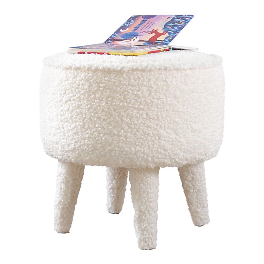 Taburete PIXI Ø 38 cm, balta