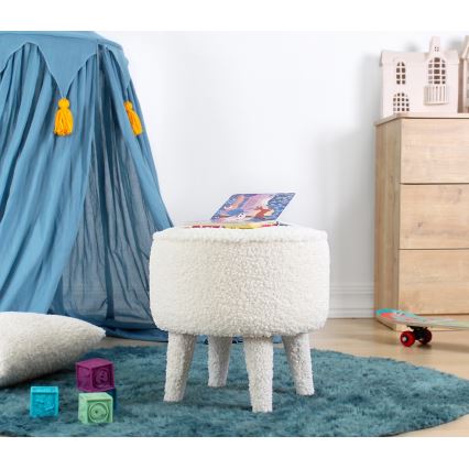 Taburete PIXI Ø 38 cm, balta