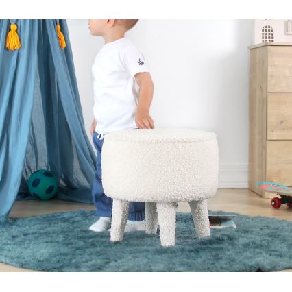 Taburete PIXI Ø 38 cm, balta