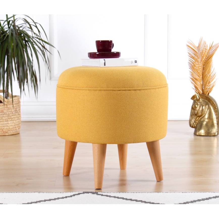 Taburete PIXI, Ø 40 cm, dzeltena