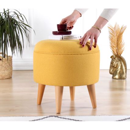 Taburete PIXI, Ø 40 cm, dzeltena