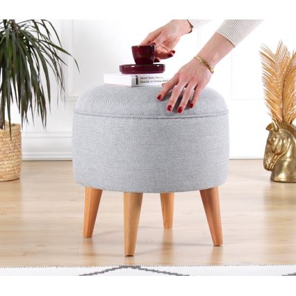 Taburete PIXI Ø 40 cm, pelēka