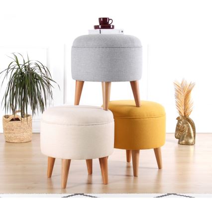 Taburete PIXI Ø 40 cm, pelēka