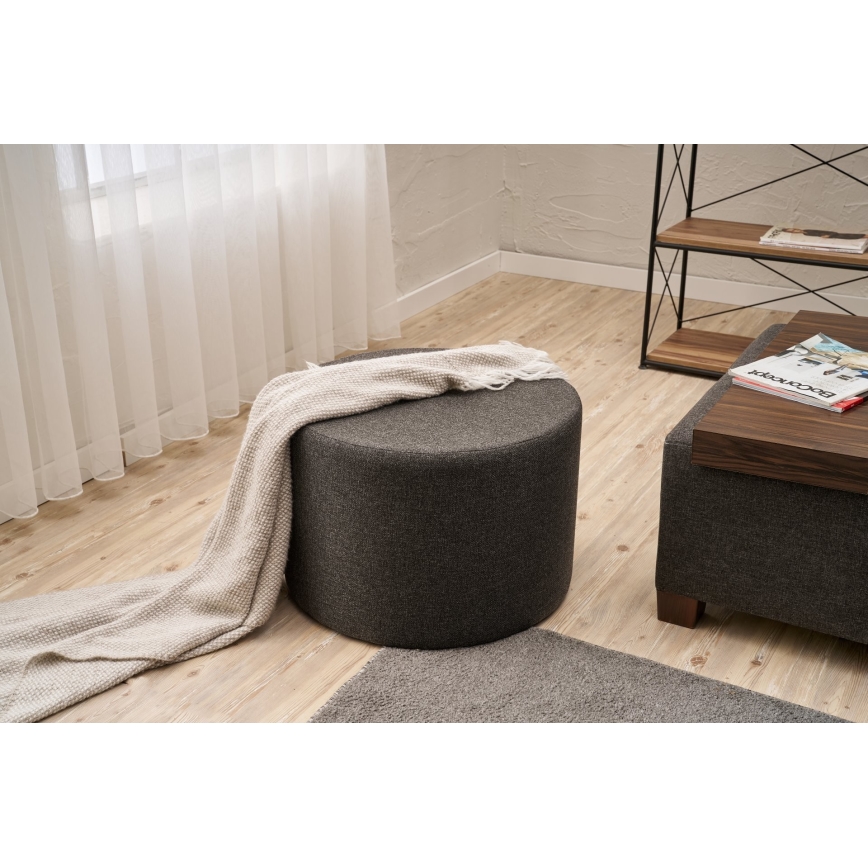Taburete RABO, Ø 58 cm, antracīta