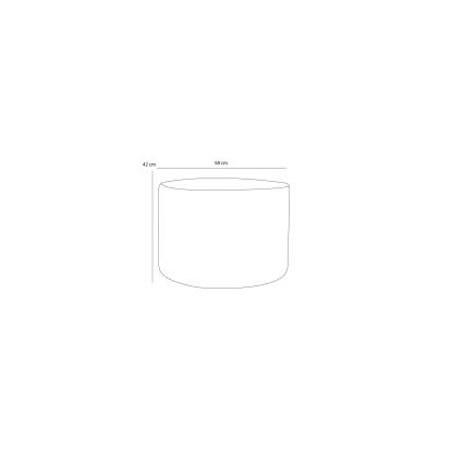 Taburete RABO Ø 58 cm, dzeltena