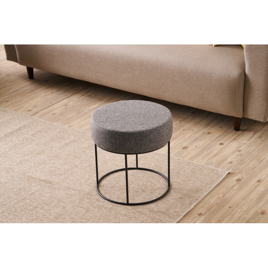 Taburete RELO, diametrs 40 cm, antracīts