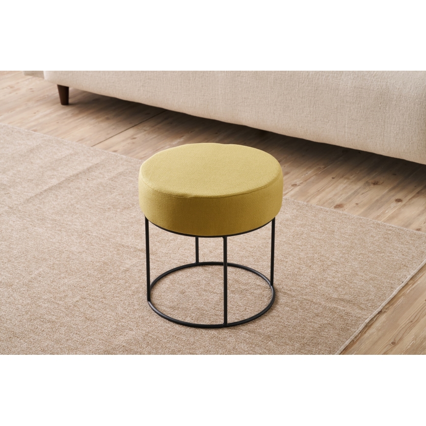 Taburete RELO, Ø 40 cm, dzeltena