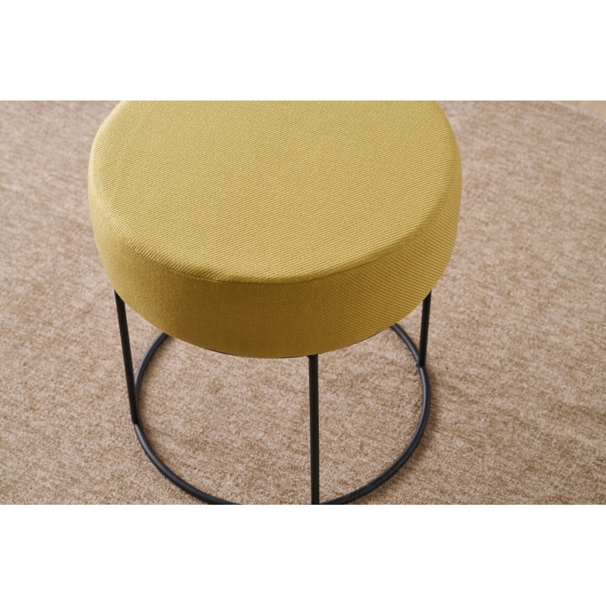 Taburete RELO, Ø 40 cm, dzeltena