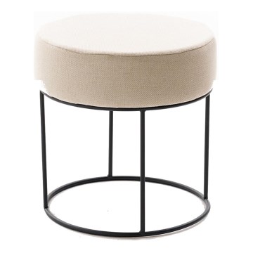Taburete RELO Ø 40 cm, krēmkrāsas