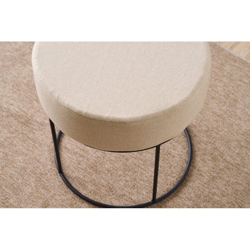 Taburete RELO Ø 40 cm, krēmkrāsas