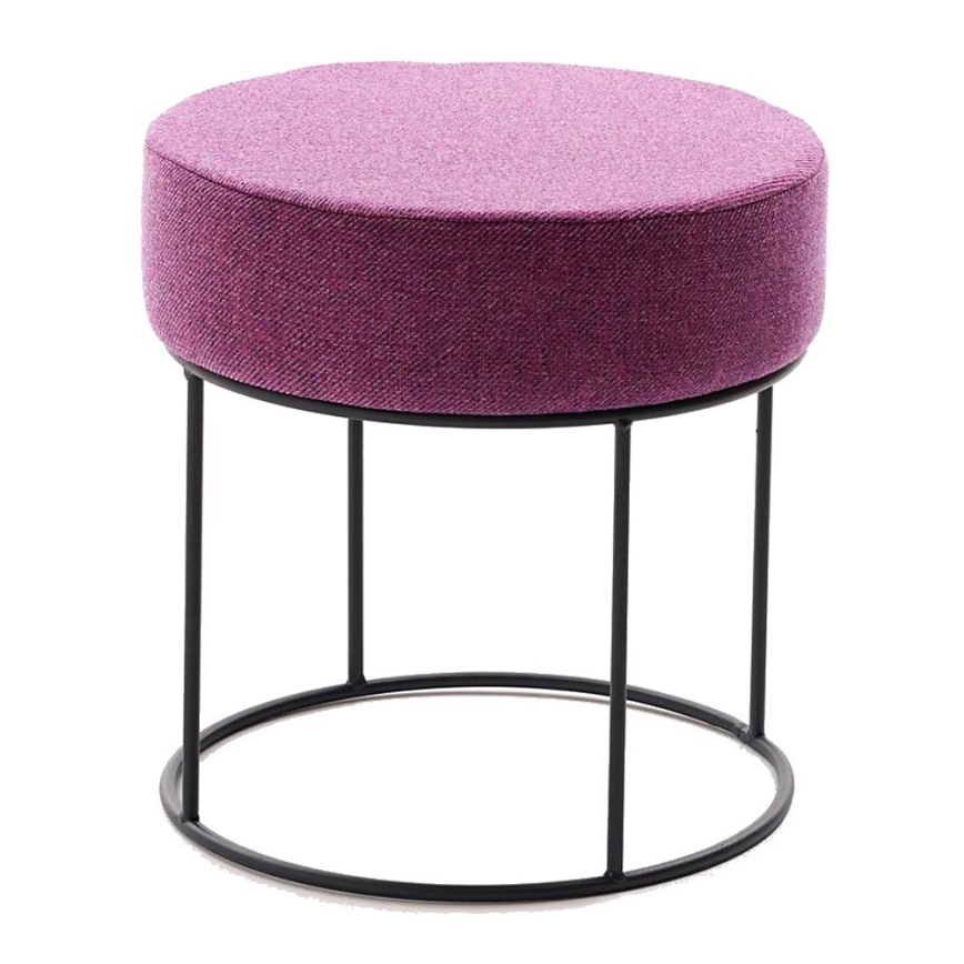 Taburete RELO Ø 40 cm, rozā