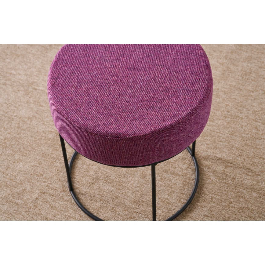 Taburete RELO Ø 40 cm, rozā