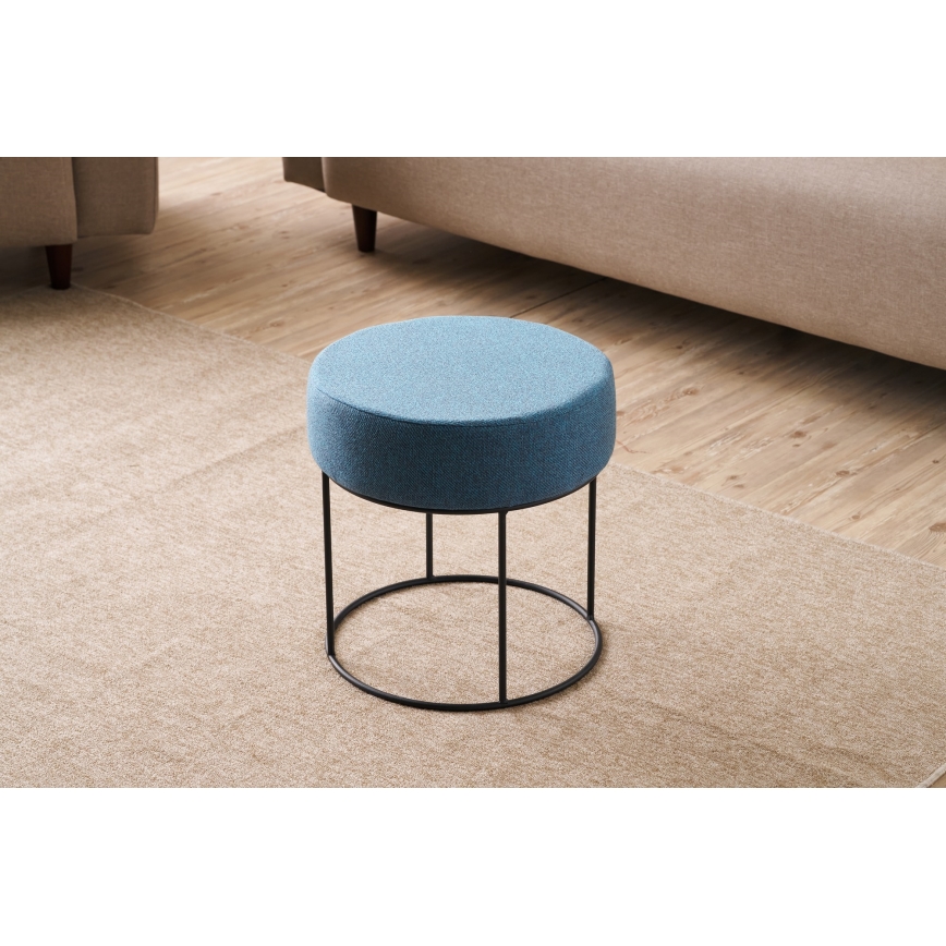 Taburete RELO, Ø 40 cm, zila