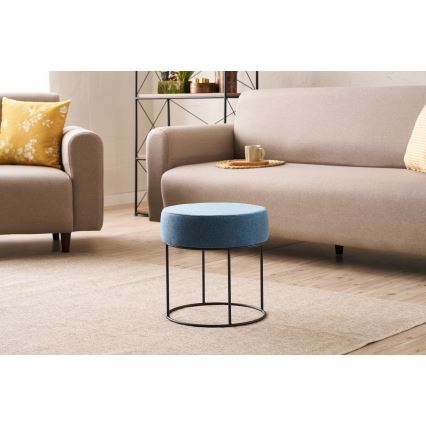 Taburete RELO, Ø 40 cm, zila