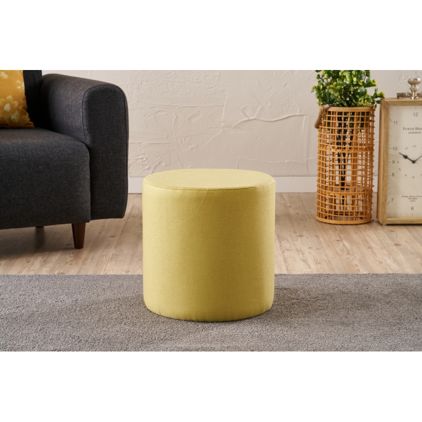 Taburete RONDO Ø 40 cm dzeltena