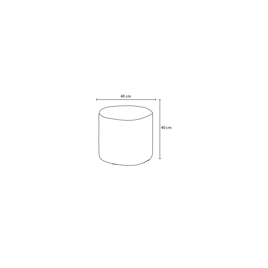 Taburete RONDO Ø 40 cm pelēka