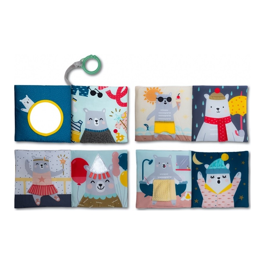 Taf Toys - Bērnu auduma grāmata, lācis