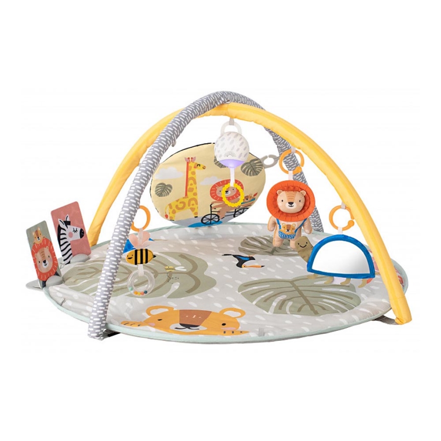 Taf Toys - Bērnu rotaļu paklājiņš ar arku savanna 2xAAA