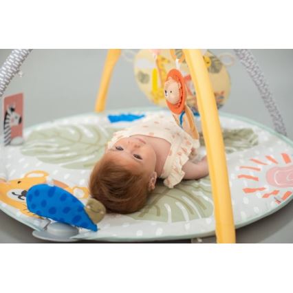 Taf Toys - Bērnu rotaļu paklājiņš ar arku savanna 2xAAA