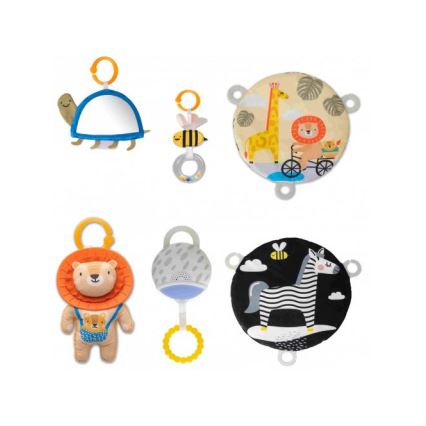 Taf Toys - Bērnu rotaļu paklājiņš ar arku savanna 2xAAA