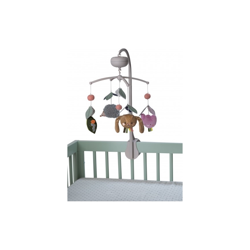 Taf Toys - Muzikālais gultiņas karuselis Dārza 3xAAA