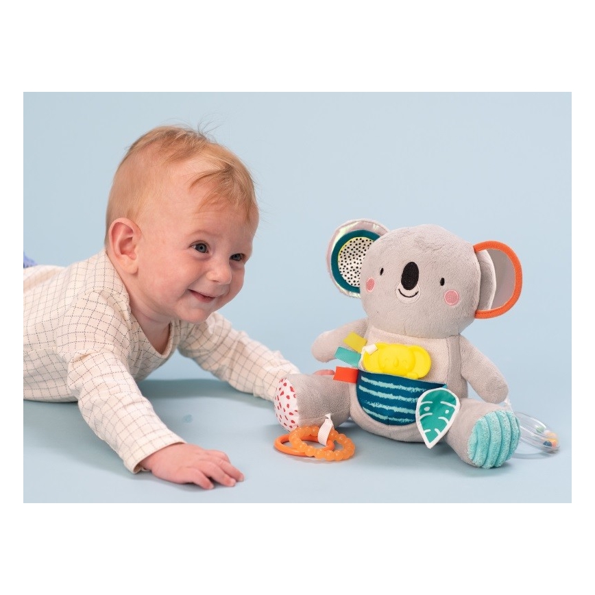Taf Toys - Plīša rotaļlieta ar zobu rinķi 25 cm, koala