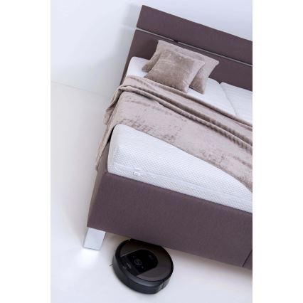 Tapicerēta gulta ar matraci un uzglabāšanas nodalījumu ALIS 160x200 cm brūna