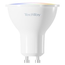 TechToy - LED RGB Viedā aptumšojamā spuldze GU10/4,5W/230V 2700-6500K Wi-Fi