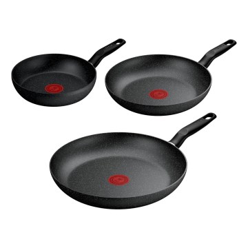 Tefal - 3 daļu pannu komplekts DARK ESSENTIAL