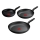 Tefal - 3 daļu pannu komplekts DARK ESSENTIAL