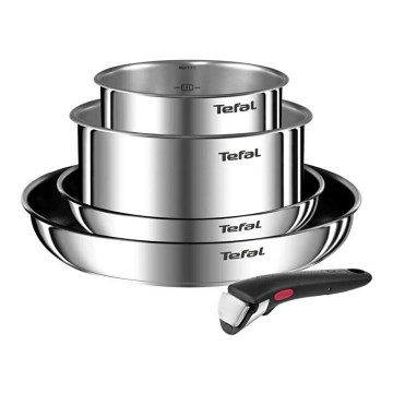 Tefal - 5 daļu nerūsējošā tērauda trauku komplekts INGENIO EMOTION