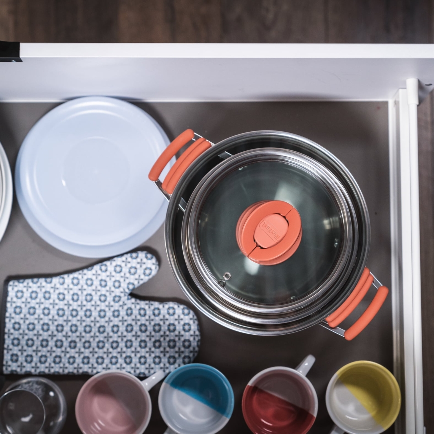 Tefal - 6 daļu katlu komplekts OPTI'SPACE