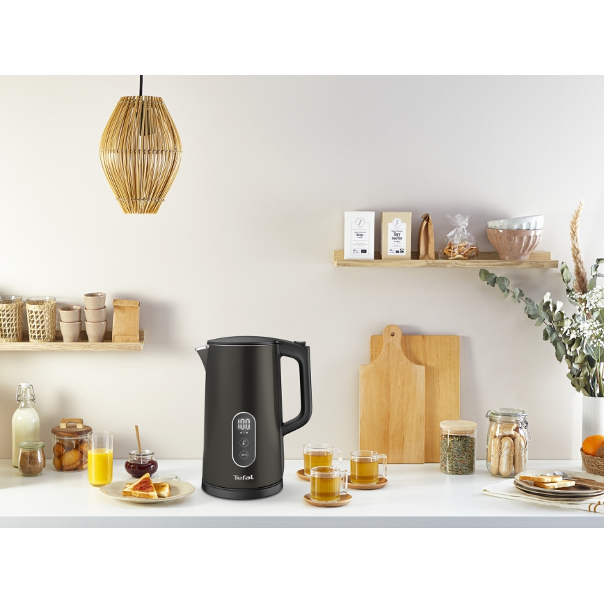 Tefal - Ātrā elektriskā tējkanna DIGITAL 1,7 l 1800W/230V