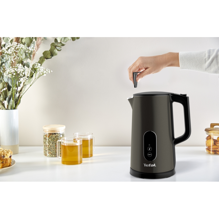 Tefal - Ātrā elektriskā tējkanna DIGITAL 1,7 l 1800W/230V