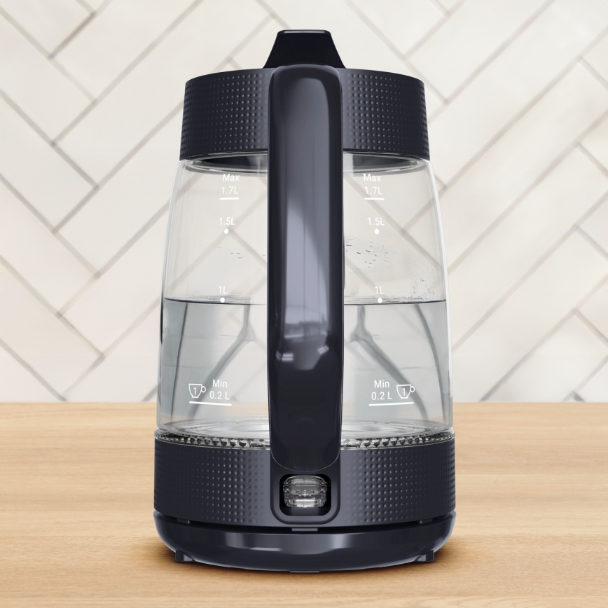 Tefal - Ātrvārāmā elektriskā tējkanna MORNING GLASS 1,7 l 2000W/230V
