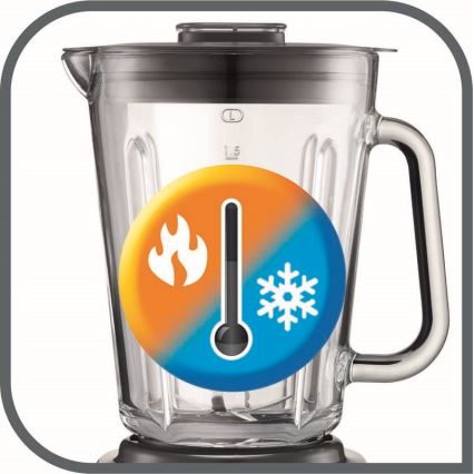 Tefal - Blenderis 2 l PERFECTMIX+ 1200W/230V matēts hroms/melna