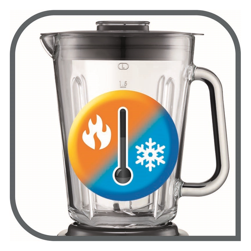 Tefal - Blenderis 2 l PERFECTMIX+ 1200W/230V matēts hroms/melna