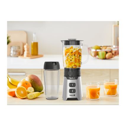 Tefal - Blenderis BLENDFORCE 400W/230V nerūsējošs tērauds/melna