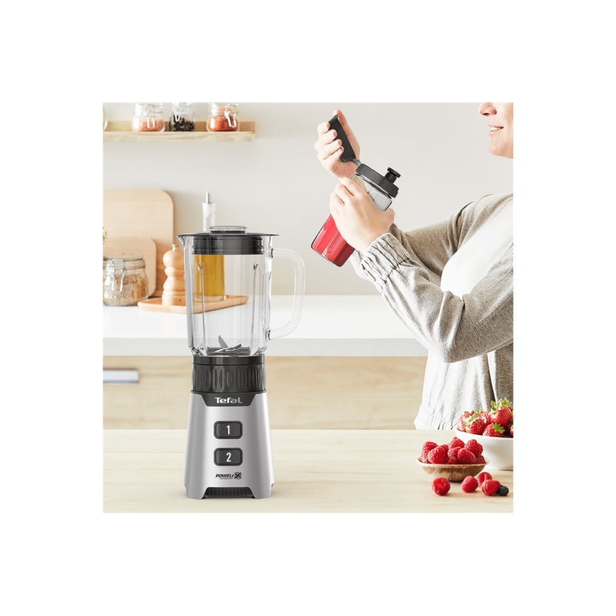 Tefal - Blenderis BLENDFORCE 400W/230V nerūsējošs tērauds/melna