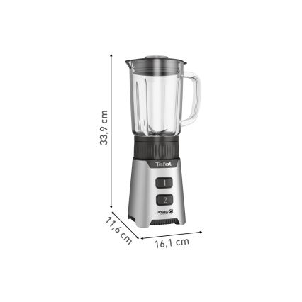 Tefal - Blenderis BLENDFORCE 400W/230V nerūsējošs tērauds/melna