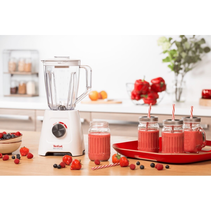 Tefal - Blenderis BLENDFORCE 600W/230V balta