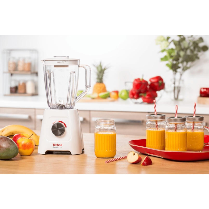 Tefal - Blenderis BLENDFORCE 600W/230V balta