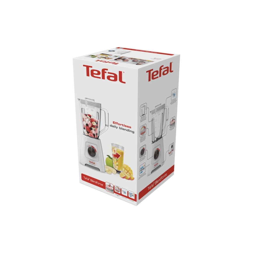 Tefal - Blenderis BLENDFORCE 600W/230V balta