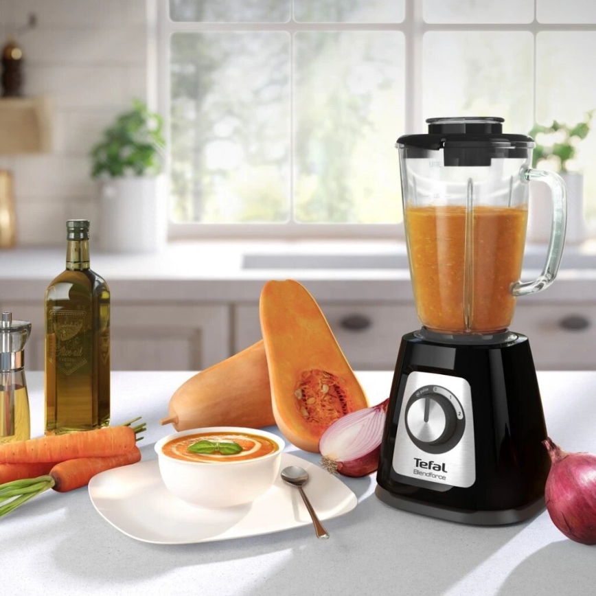 Tefal - Blenderis BLENDFORCE 800W/230V melna/nerūsējošs tērauds