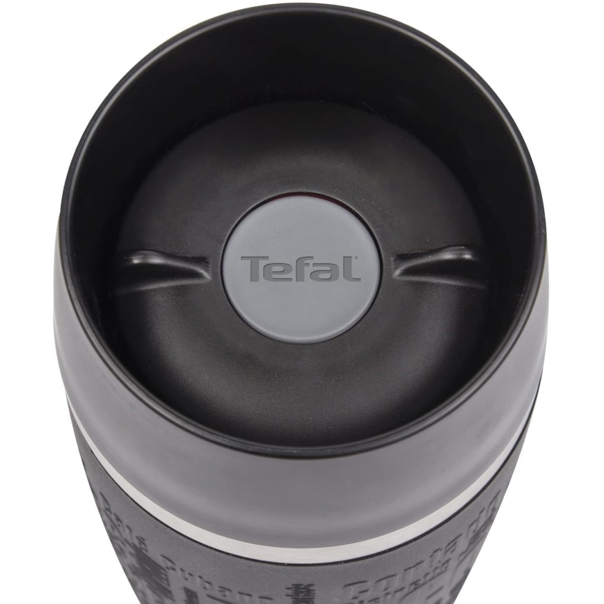 Tefal - Ceļojumu krūze 360 ml TRAVEL MUG nerūsējošs tērauds/melna