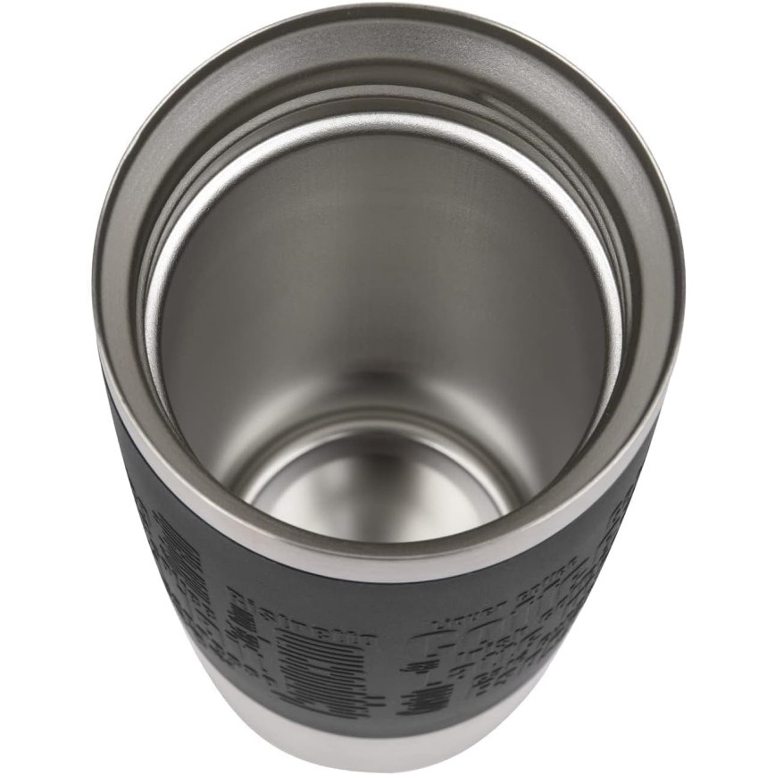 Tefal - Ceļojumu krūze 360 ml TRAVEL MUG nerūsējošs tērauds/melna