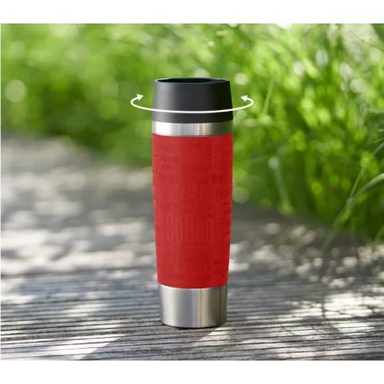 Tefal - Ceļojumu krūze 500 ml TRAVEL MUG nerūsējošs tērauds/sarkana